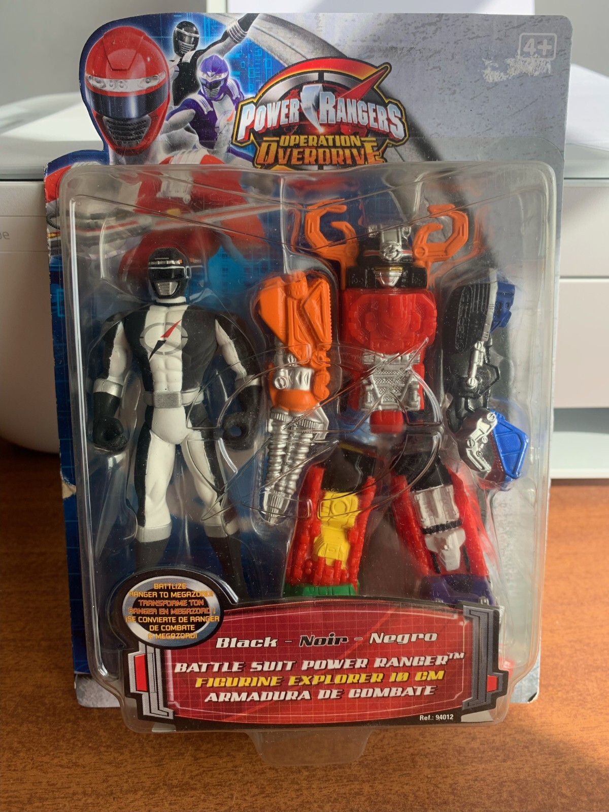 Power Rangers Operation Overdrive Black Battlesuit 10cm