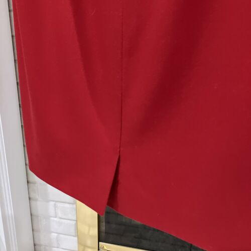 Escada Vestito Giacca Tuta, Taglia 46 (USA 16) Rosso Professionale Outfit Molto Speciale - Foto 20 di 22
