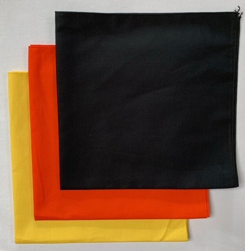 Bandane Made in USA tinta unita (confezione da 3) 100% cotone 22" x 22" - Foto 18 di 23