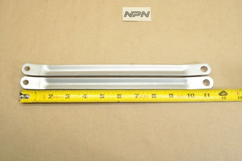 Royal Enfield Bullet Fender Brace Mud Guard Stay Mount Bracket Silver Lot - Picture 3 of 4