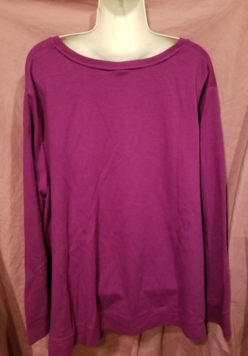 Plus size Catherines 3X Pullover sweatshirt top with insert, preowned - Picture 3 of 9