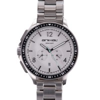 Animal Mens Silver Marine Tide Movement Watch Animal Mens Silver Marine Tide Movement Watch
