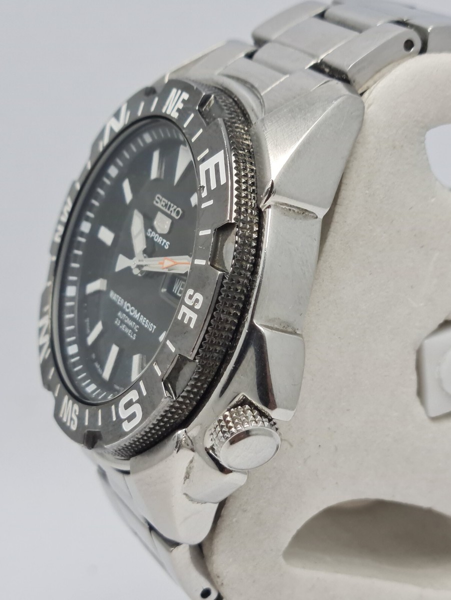 Seiko 5 Sports Diver Compass Automatic Day/Date Men's Watch 7S36