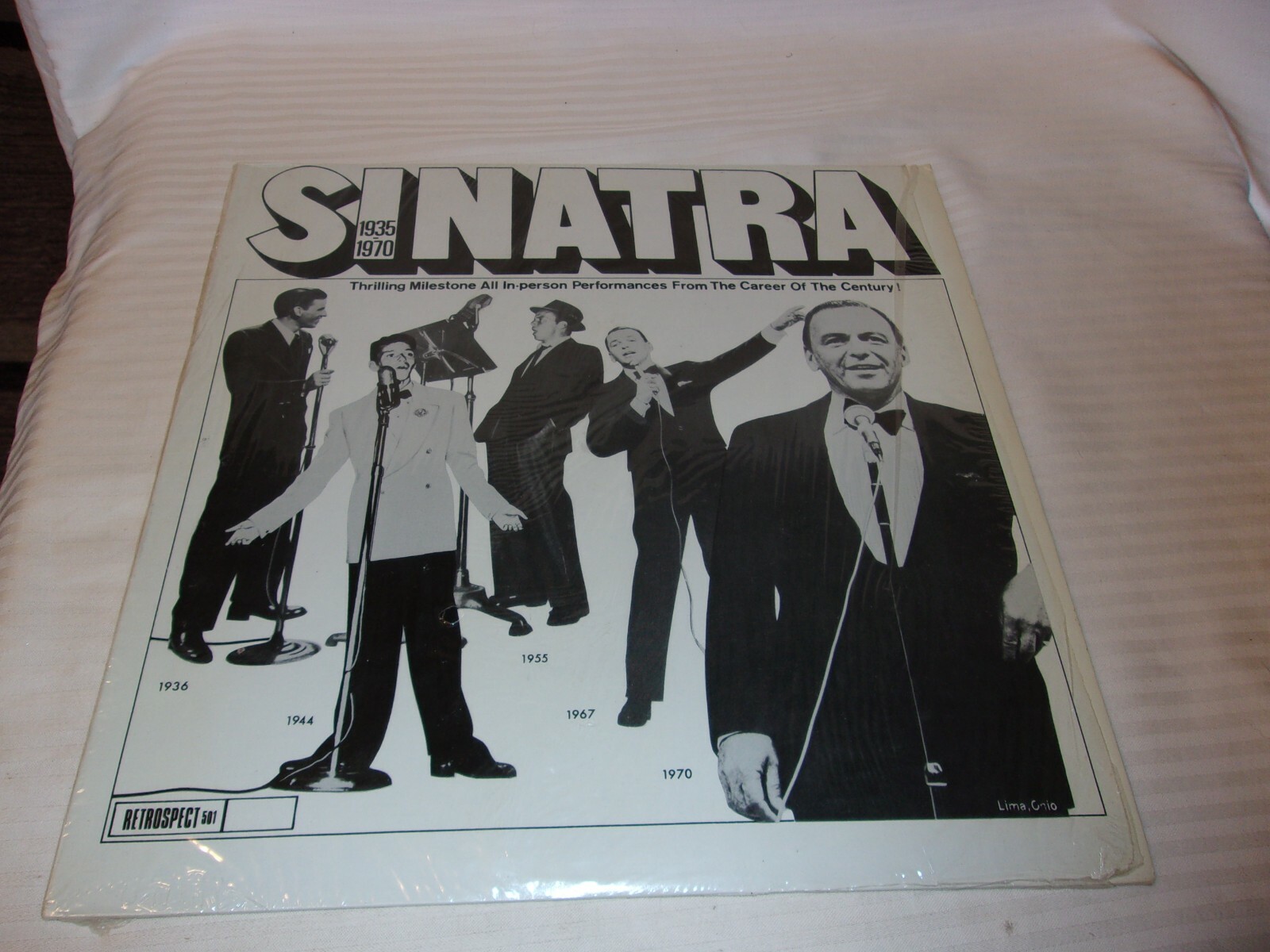 Frank Sinatra 1935-1970 In-Person Performances LP Record Retrospect 501