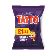 Tayto Pickled Onion Crisps 10x65g bags | Well Dated and Free Postage |