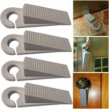 Home Connection 4 Door Stoppers With Hanging Hooks