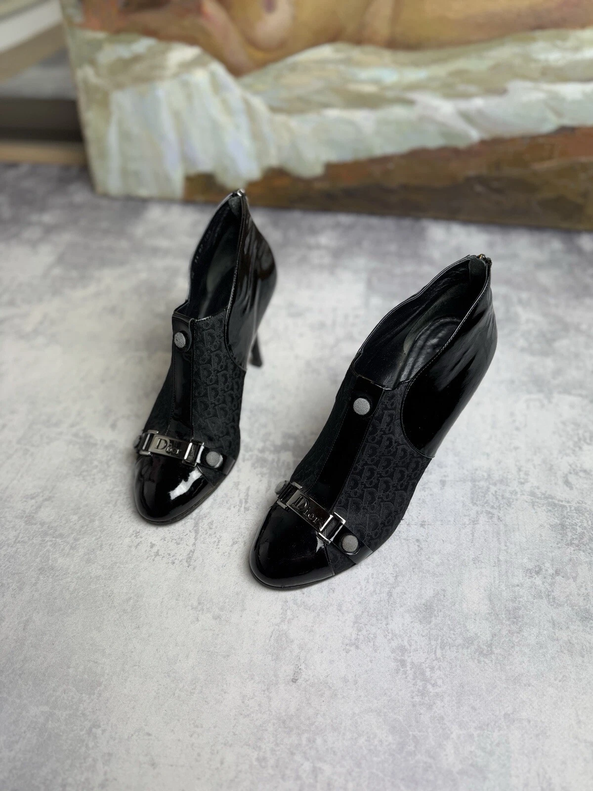 Bottes à talons Christian Dior années 00 John Galliano monogramme vintage année 2000 pointure : 40,5