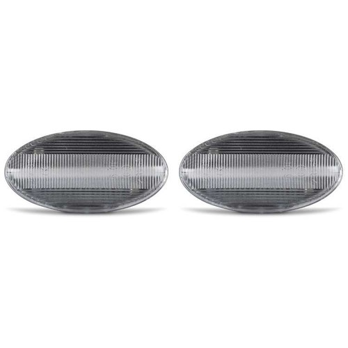 Intermitentes laterales LED adecuados para Citroen C1, C2, C3, C4 Cactus, C5, C6, CRISTAL TRANSPARENTE - Imagen 6 de 9