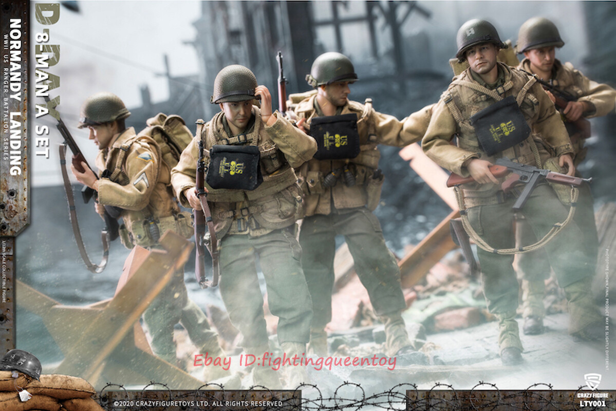 Crazy Figure 1/12 WWII U.S. Army On D-Day Deluxe Edition 8 Crazy Figure 1/12 WWII U.S. Army On D-Day Deluxe Edition 8