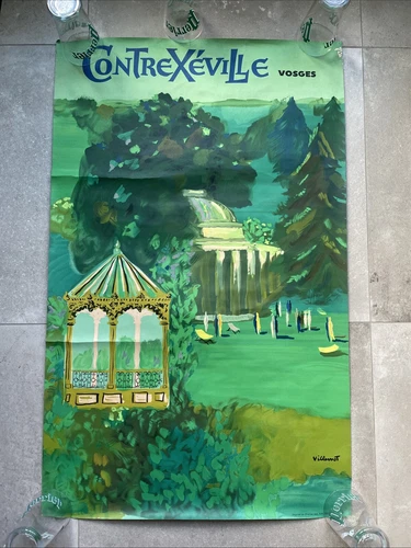 VILLEMOT original poster CONTREXÉVILLE circa 1960 - 62 x 100 cm