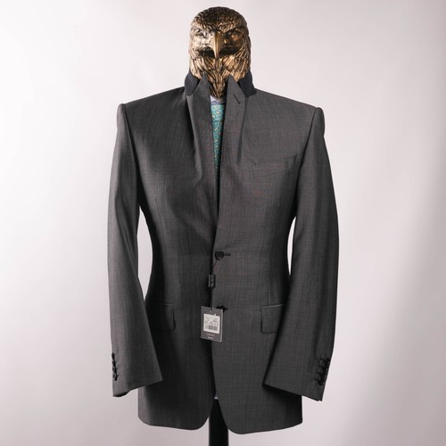 NWT $1650 Canali Wool Silk Mohair Peak Lapel Sport Coat Gray 36US/46IT - Picture 6 of 19
