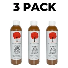 3 PACK, Caleb Treeze Organic Farm, Stops Acid Reflux,  8 fl oz (237 ml)