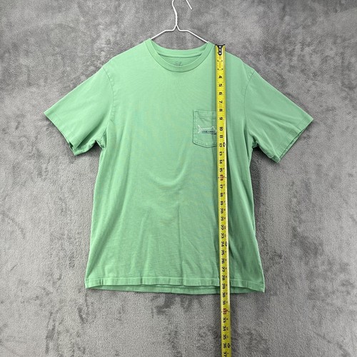 Vineyard Vines Shirt Mens Medium Green Fishing Marlin Outdoors Pocket READ - Picture 12 of 16