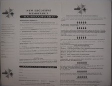 Rave Flyer-Raindance Membership form and info Promo-1993-Size A4