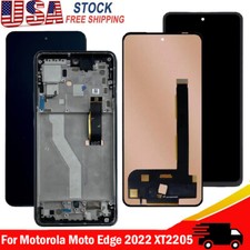 New For Motorola Moto Edge 2022 XT2205 OLED Display Touch Screen Digitizer Frame