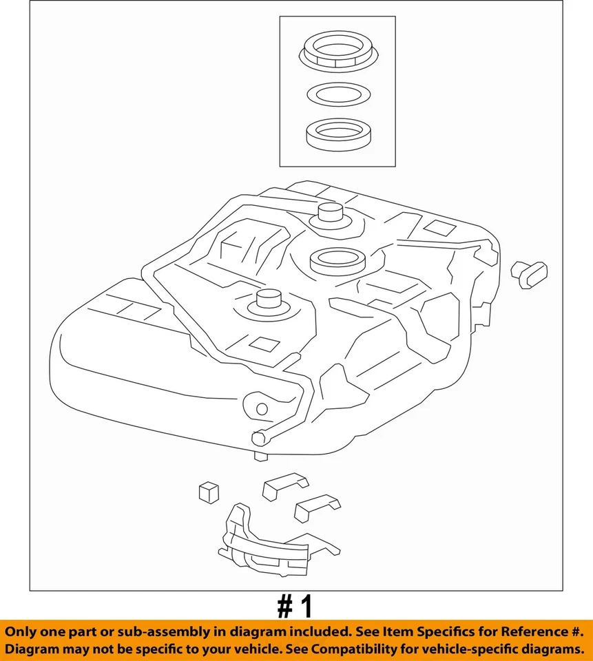 Used Fuel Tank fits: 2016 Honda Odyssey  Grade A - Image 4 of 4