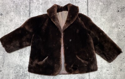 Vtg Designer Furs Jacket Coat Beaver Satin Lined Beautiful Stylish Classic Gift
