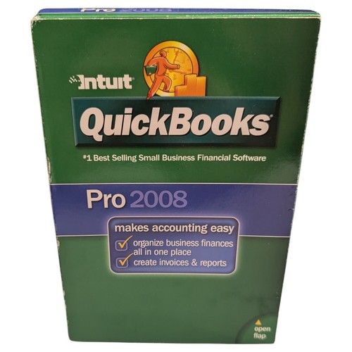 ⚡️Intuit QUICKBOOKS PRO 2008 For Windows w/ License NOT A SUBSCRIPTION ⚠️ TESTED - Photo 3/6