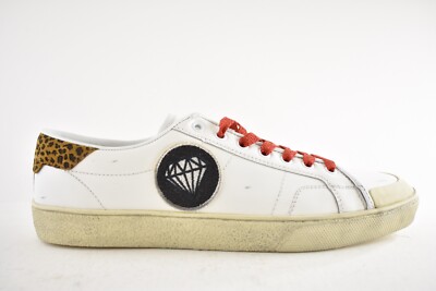 SAINT LAURENT ホワイトスニーカー　37 Saint Lauren Paris SL 37 Studded Low Leather White - Etsy