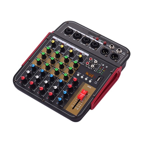 Audio Mixer 4 Channel DJ Equipment with Bluetooth USB Sound Board Console M2E1 - Picture 3 of 11