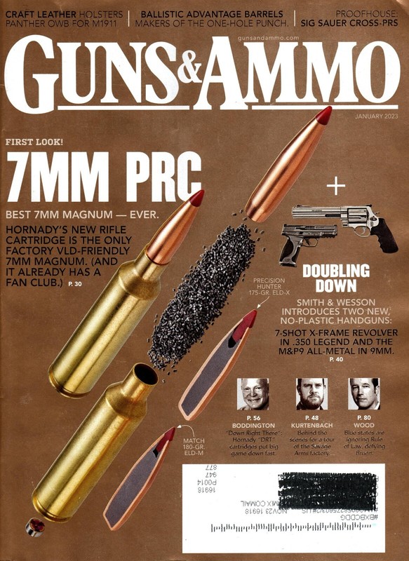 Guns & Ammo Magazine - Jan 2023 - Feat. First Look: 7mm PRC Best Magnum Ever