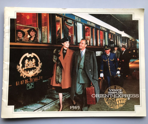 ORIENT EXPRESS RAILROAD TRAIN 1989 BROCHURE Venice Simplon 32 pages VTG