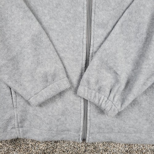 Columbia Jacket Mens Medium M Light Gray Mount Grant Fleece Full Zip Sportswear - Picture 5 of 10