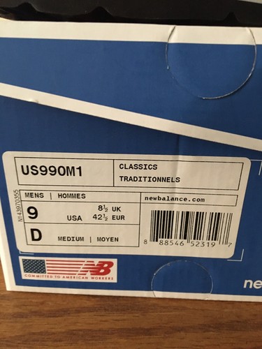 New Balance US990M1 Pink Custom Size 9 Made In USA New - 第 7/7 張圖片