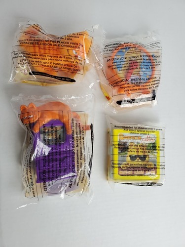 Wendy's Garfield The Movie Kids Meal 4 Toys Lot 2004 SEALED - Bild 1 von 12