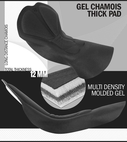 Men's Gel Touring Padded Bike Shorts | Innovative Mesh Pockets | Made in USA - Picture 9 of 101