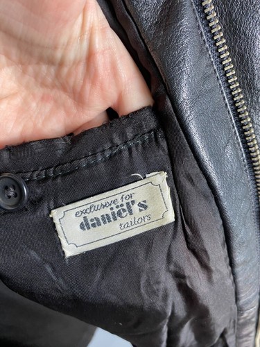 Yves Saint Laurent YSL Vintage Mens Leather Jacket Size 52 - Picture 8 of 9
