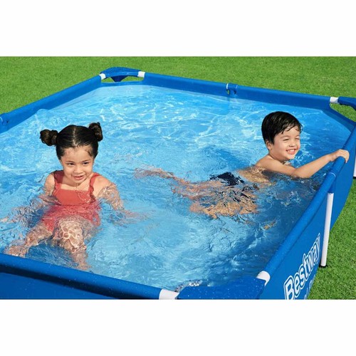 Steel Pro Swimmingpool 221x150x43cm Schwimmbecken Schwimmbad Pool Bestway - Bild 3 von 4
