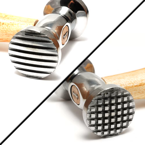Checkered and Stripes Texturing Hammer-Double Head Metalsmithing Jeweler's Tools - Picture 1 of 2