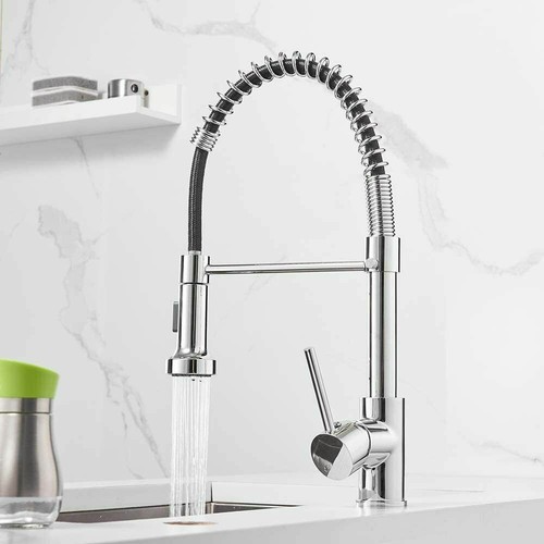 Küchenarmatur ausziehbar Wasserhahn Küche Einhand spültischarmatur mit Brause - Picture 18 of 68