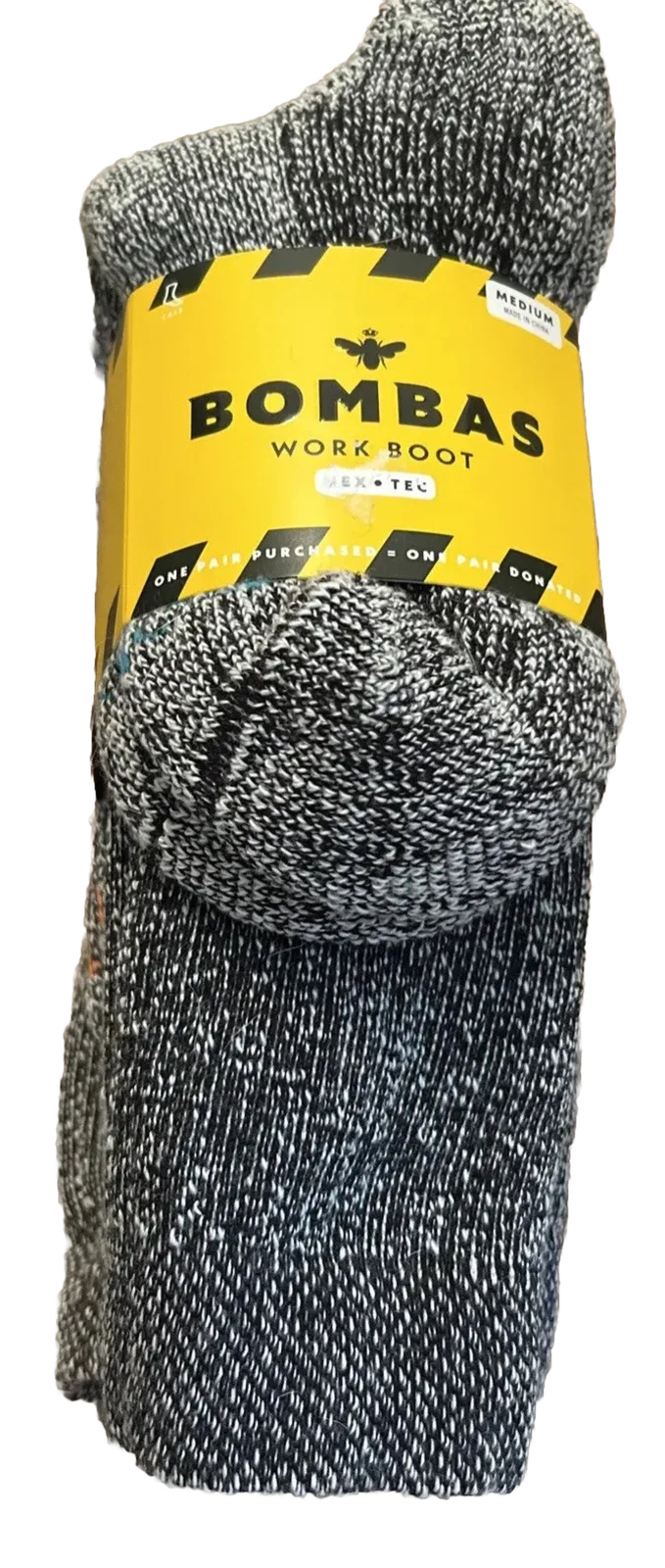 New Bombas Work Boot Socks Hex Tec 3 Pack Size Medium Thick Warm eBay