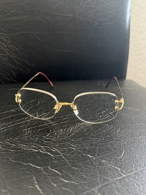 Vintage Cartier Serrano Gold Edition  Brille Fassung , 18  Karat Hartvergoldung 