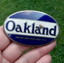 Original 1919-1920 Oakland Motor Car Co Enamel Radiator Grille Badge Emblem