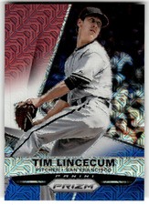 2015 Panini Prizm Tim Lincecum Red/White/Blue Mojo Prizms #4