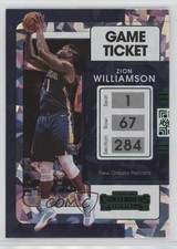 2021-22 Panini Contenders Game Ticket Green Ice Zion Williamson #35 2qw