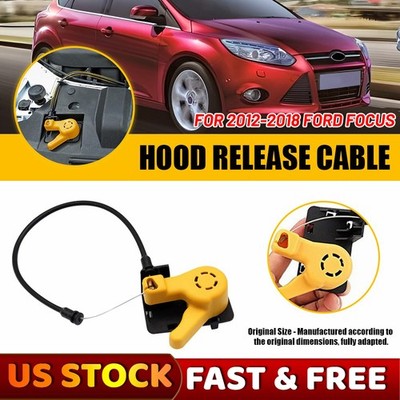 For 2012-2018 Ford Focus Hood Latch Release Pull Handle Cable Lever CV6Z16A770A