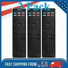 3 x XRT136 for Vizio Smart TV Remote Control w Vudu Amazon iheart Netflix 6 Keys