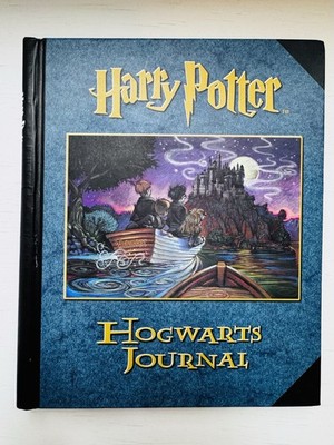 HARRY POTTER HOGWARTS JOURNAL HARDCOVER VERY GOOD CLEAN w/replacement stickers