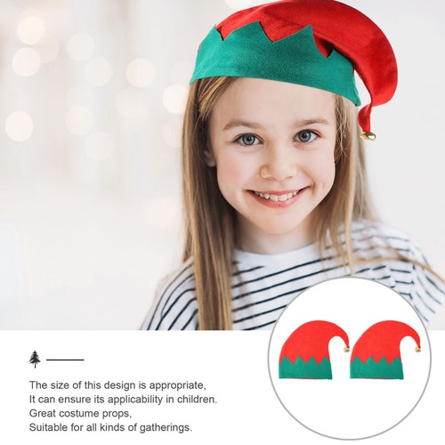 Sombreros de Navidad Sombreros de fiesta de Navidad Sombreros de decoración de festivales para niños 2 piezas - Imagen 9 de 12
