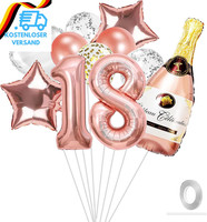 Viky 18 Geburtstag Deko MäDchen, Rosegold Luftballons Deko 18. Geburtstag MäDche