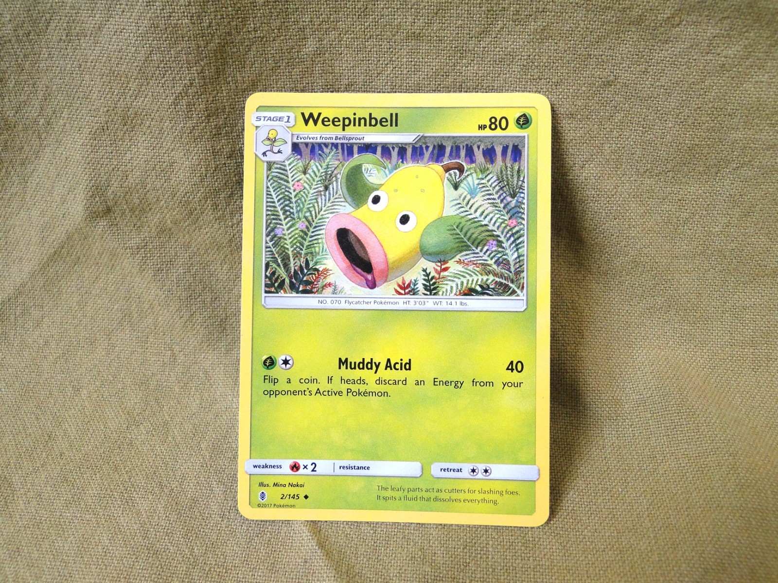 Pokemon Trading Card - Guardians Rising: Weepinbell 2/145