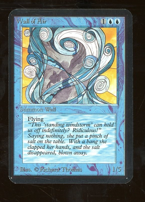 Auction #2 1993 MTG Magic The Gathering Alpha Wall of Air