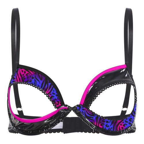 Demi mezzo reggiseno donna ferretto lingerie balconcino seno esposto reggiseno top - Foto 13 di 27