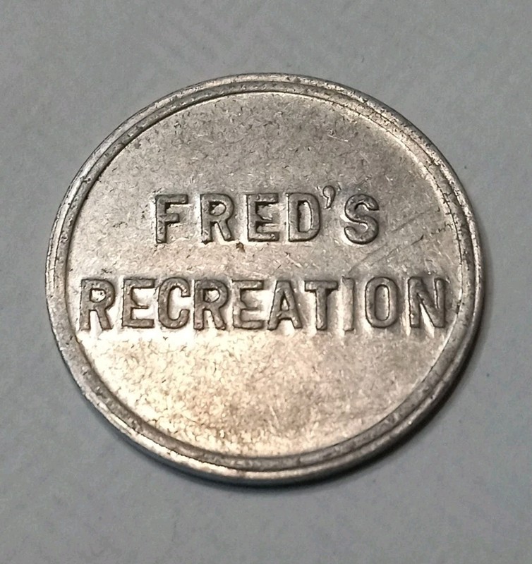 Fred's Recreation Good For 5¢ In Trade 5/8" Aluminum Prudenville Michigan