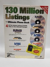 NEW The Ultimate Phone Book for Windows 95 - 9 Disc Set New Old Stock Sealed