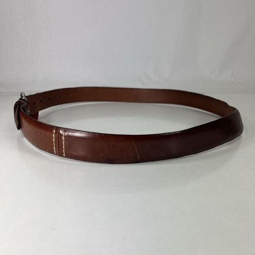 Cole Haan Warped & Scratched Brown Leather Dress Belt - Men's Size 36/90 - Picture 3 of 10